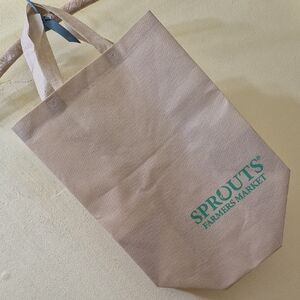 🍊0ranges!🍑Persimmons!🍃BasiL! Sprouts Farm's Markt Bag Reg. Tan/Green